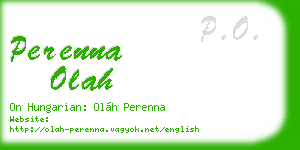 perenna olah business card